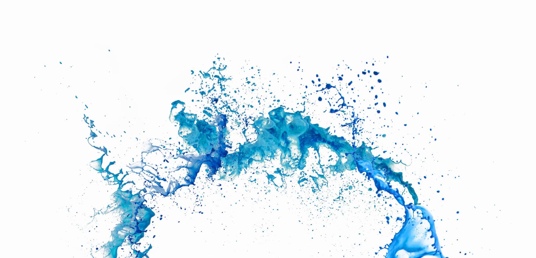 Inkjet ink with blue and green colors splatter